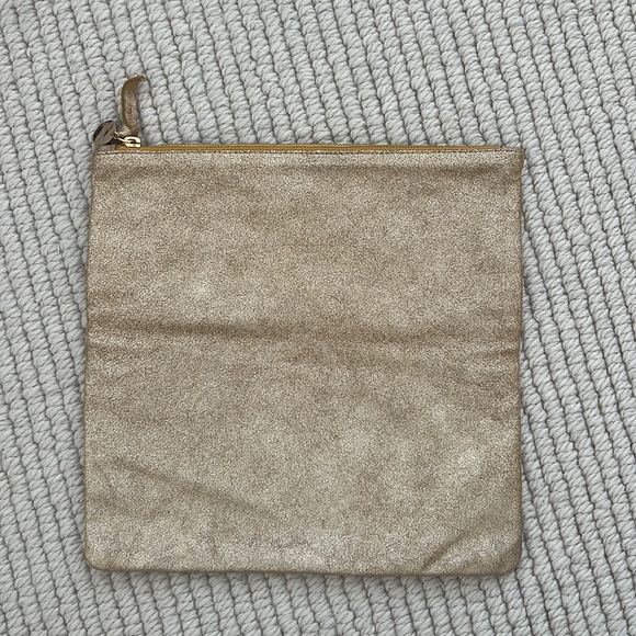 Clare V. Gold metallic fold over clutch - Picture 3 of 7